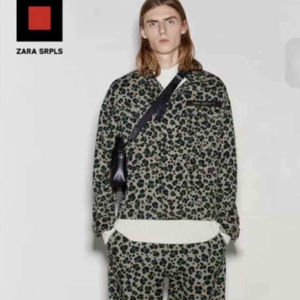Zara SRPLS Jacket Leopard Button Down Utility
Cargo Street Wear size Medium NWOT